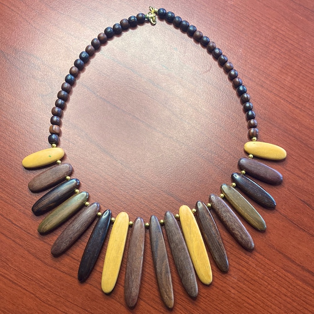 Exotic Woods Necklace
